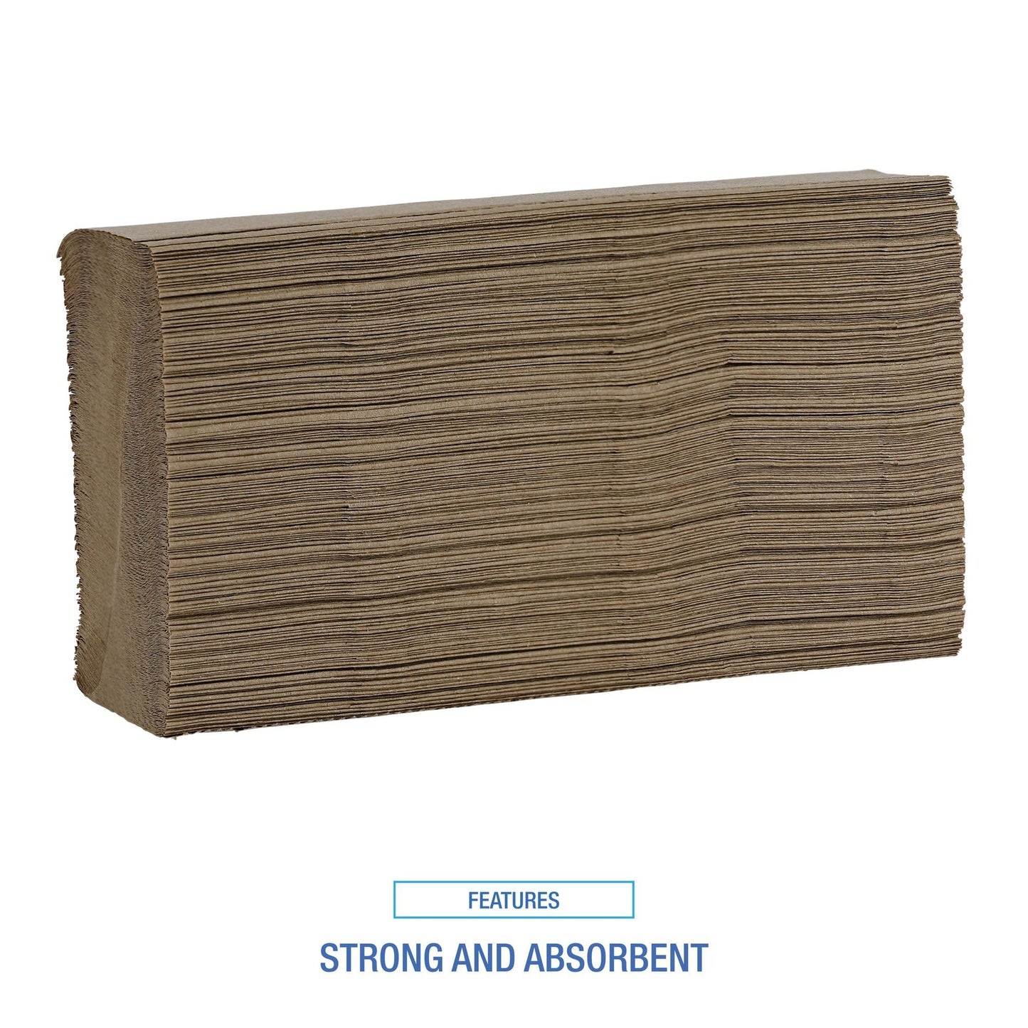 Boardwalk Multifold Disposable Bathroom Paper Hand Towels, 1-Ply, 9 x 9.45, 250 Towels/Pack, 16 Packs/Carton, Natural