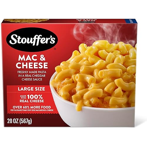 Stouffer's Macaroni And Cheese, Large Size, Oven Or Microwave Dinner, Easy Frozen Dinners