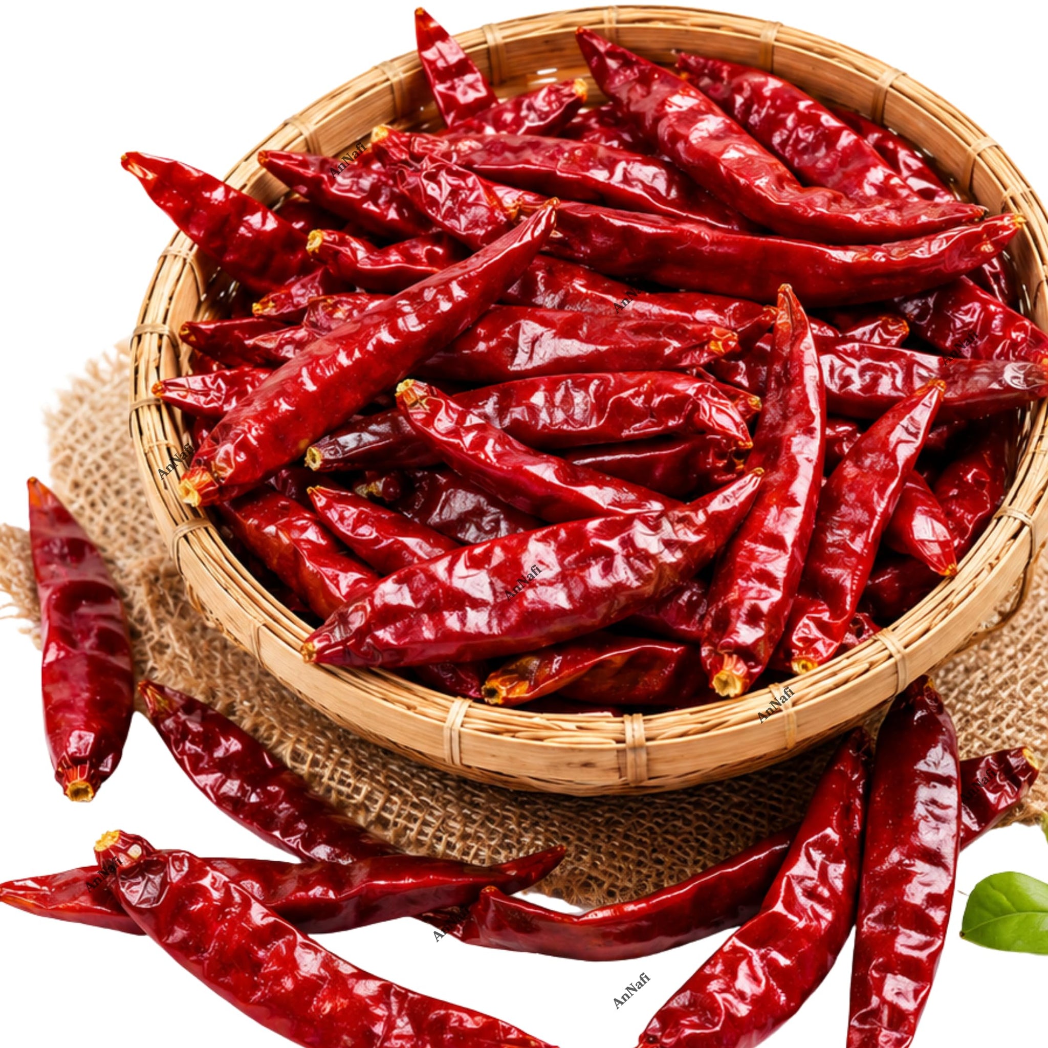 AnNafi® Red Chillies Whole Dry| Mathania Lal Mirch Sabut |Szechuan Red Dried Chilis, Whole Chilli | Thai whole dried chile | Mild Spicy Chinese Chili