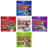 Big League Chew Bulk Variety Pack of 5 - Classic Baseball Bubble Gum Bulk with 5 Flavors for Teams and Parties, Dugout Snacks & Gifts - Nostalgic