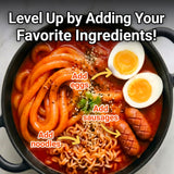 Nongshim Tteokbokki Style Noodles, Sweet and Spicy Sauce, Korean Instant Noodles, Wheat Stir Fry Style Noodles, Korean Street Food-Inspired Flavor