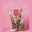 Rose Bubble Box with Caramel White Chocolate Popcorn by Send A Cake, Ready to Gift, No Assembly Required - Happy Birthday Surprise - Unique Birthday