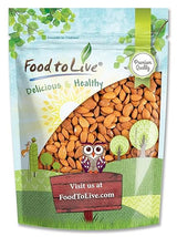 Food to Live California Almonds, 2 Pounds Supreme, Whole, Raw, Unsalted, Unroasted Nuts, Natural. Kosher, Vegan. Keto, Paleo, Low Sodium, Bulk. Great