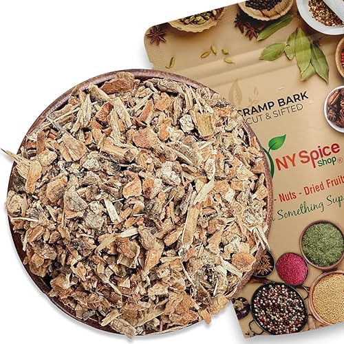 NY Spice Shop Cramp Bark Cut & Sifted - 4 Ounce Viburnum Opulus - Herbal Cramp Bark Ingredient for Herbal Tea and Traditional Decoction Use with Woody