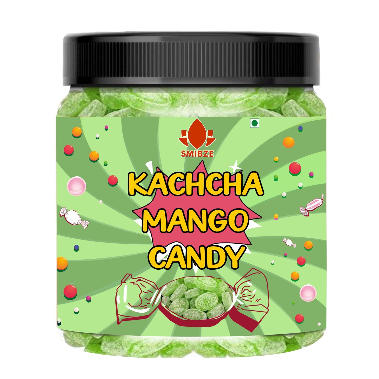 SMIBZE Natural Kachcha Mango Candy 100 GM (Pack of 1) SMIBZE