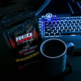Red Alert Extra Strong Ground Coffee, 10 Oz, Bold and Intense Flavor, High Caffeine for Extra Energy, Perfect for a Powerful Morning Boost