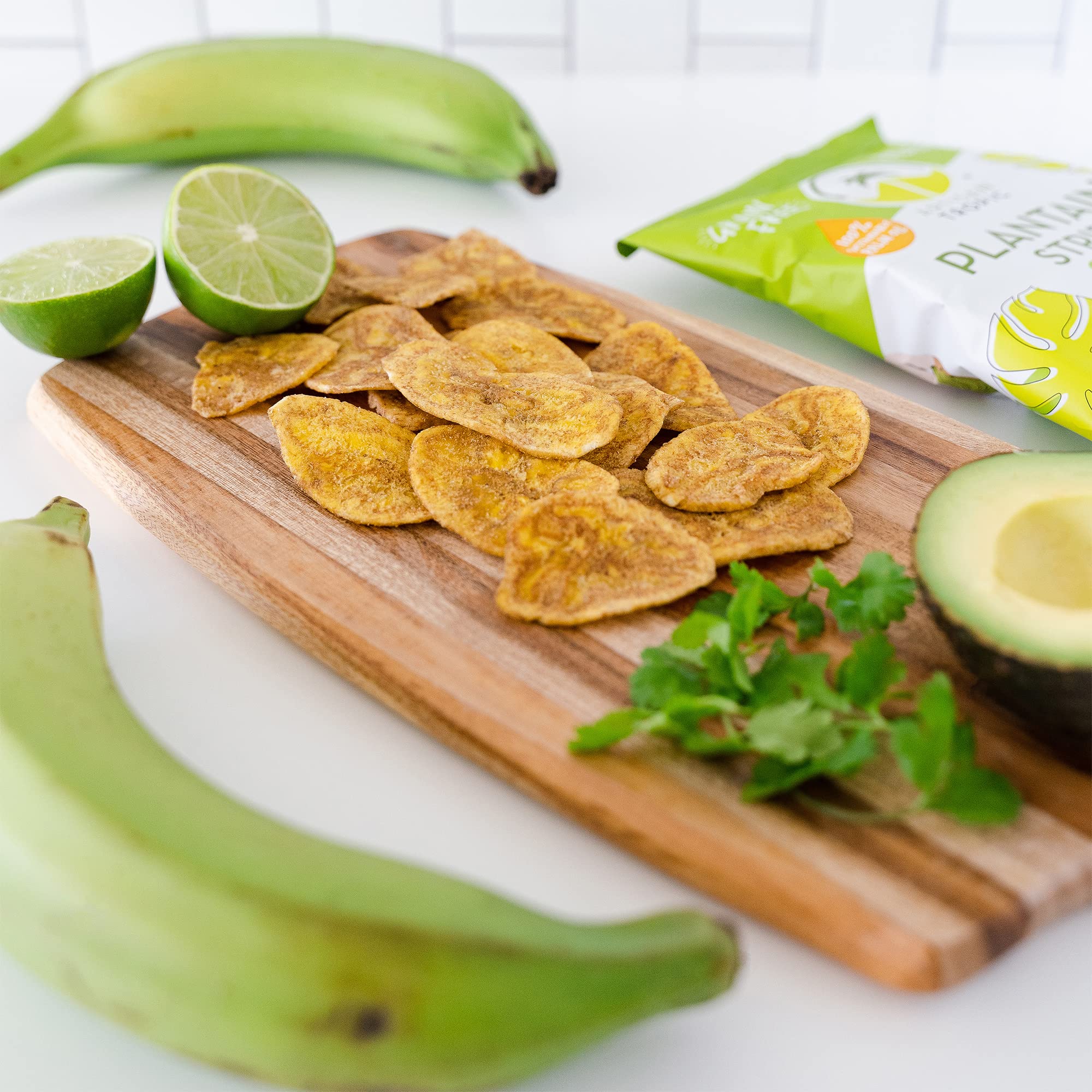 ARTISAN TROPIC Plantain Strips Sea Salt - 8 Pack, 2oz - Vegan, Paleo, Gluten Free Chips - Individual Bags Healthy Snacks for School, Gym, Kids - Whole