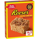 Betty Crocker REESE'S Peanut Butter Coffee Cake Mix with Mini REESE'S Peanut Butter Chips and Brown Sugar Streusel Topping, 14.2 oz