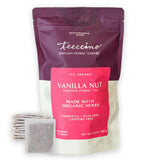 Teeccino Vanilla Nut Herbal Tea, 50 Tagless Eco-Friendly Tea Bags - Rich & Roasted Herbal Tea That’s Caffeine Free & Prebiotic for Natural Energy