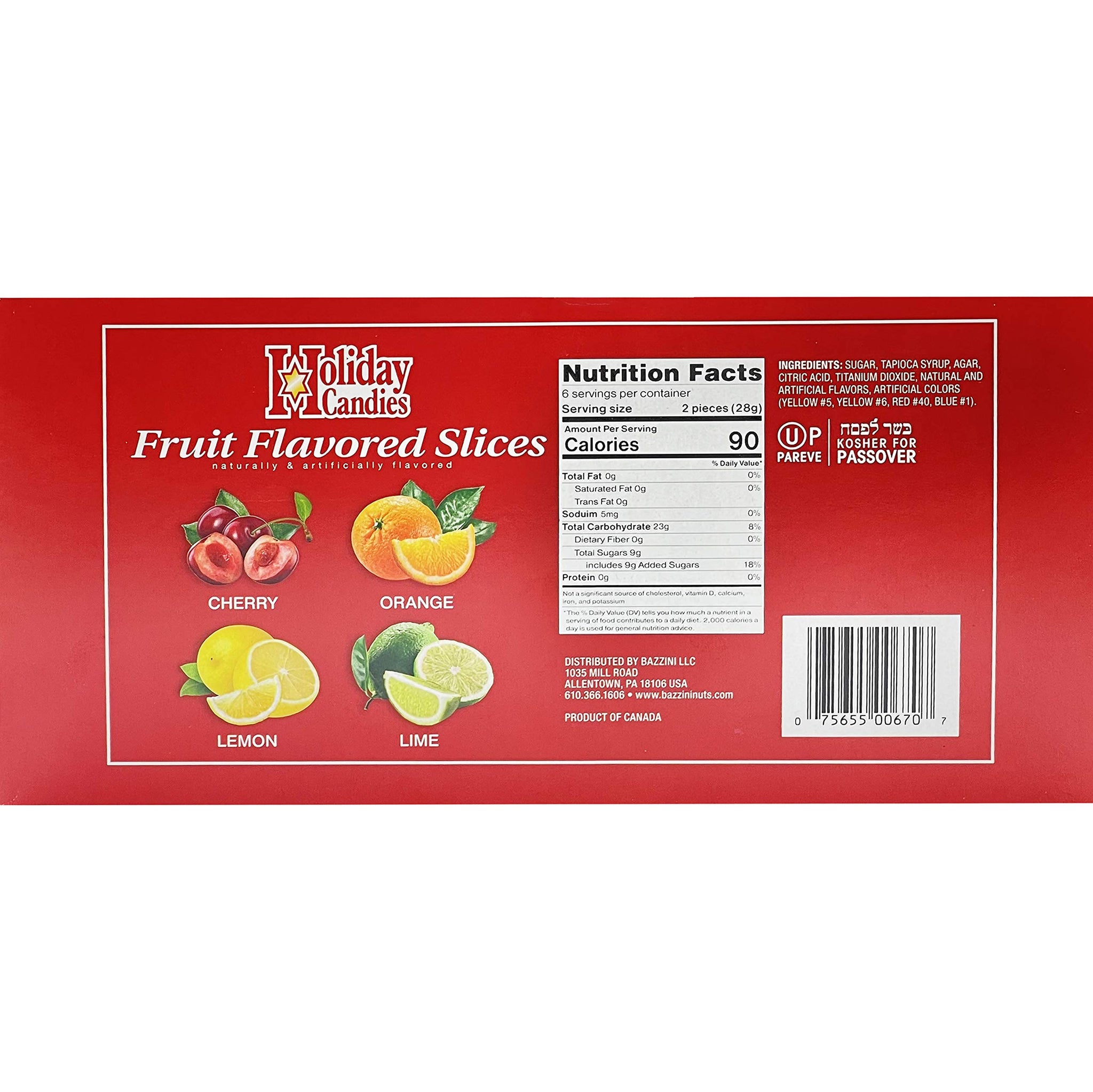 Passover Parve Fruit Slices, 6 oz, 2-Pack