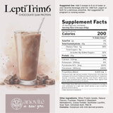 Anovité LeptiTrim6 Chocolate Shake 856 g - High Protein Meal Replacement Powder with Colostrum & Leptin, Nutritional Chocolate Shake for Daily