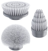Replacement Brush Heads Set of 3 for GENIANI Electric Spin Scrubber, Scrub Brush for Cleaning Bathroom, Tile, Floor, Tub, and Shower (White)
