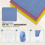Purely Calm - Swedish Cloth 6 Pack for Kitchen, Eco-Friendly Reusable Dish Towels, Absorbent and Odor-Free Cleaning Cloths for Home