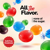 Sugar Free Assorted Fruit Hard Candy, 1 lb. Bag - Individually Wrapped Sugarless Fruit Flavored Candy Mix, Assorted Hard Candy for Candy Bowls, Office