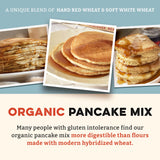 Sunrise Flour Mill USDA Organic 7-Grain Heritage Pancake Mix- 2 lbs | Enjoy Fluffy & Tasty Waffles | Easier to Digest with Less Bloating | Zero Additives