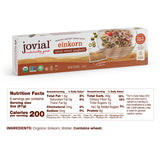 Jovial Einkorn 100% Organic Whole Grain Spaghetti - Einkorn Pasta, High Protein, Non-GMO, USDA Certified Organic, Lower Carb, Delicious Pasta Made in