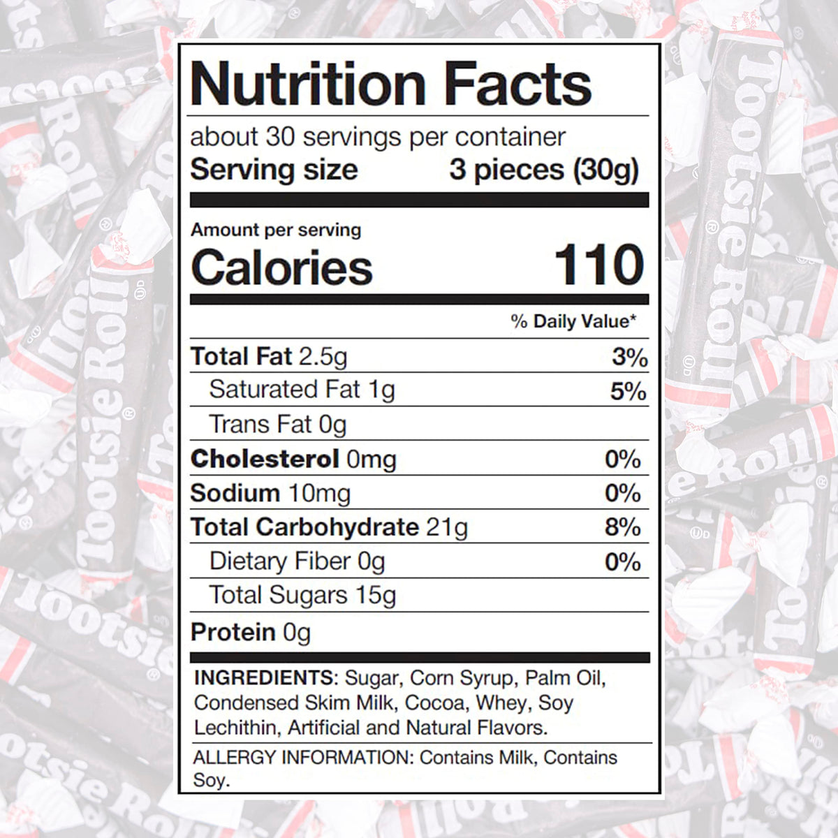 Roll Twists Chocolate Candy - 3 Pound | Rolls Chocolate Long Individually Wrapped Candy, Bulk Pack