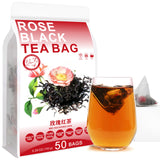 Plant Gift Rose Black Tea Bag 5.29oz (3g*50bags) MEI GUI HONG CHA Black Tea, Double Rose, Chinese Pure Nature, Health Care Mixed Tea, Combination