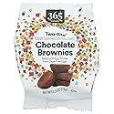 365 by Whole Foods Market, Two-Bite Chocolate Brownies - Snack Pack, 2.5 oz, Frozen