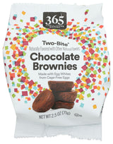 365 by Whole Foods Market, Two-Bite Chocolate Brownies - Snack Pack, 2.5 oz, Frozen