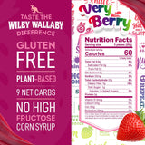 Wiley Wallaby 5.5 Ounce Very Berry Low Sugar Gluten Free Gourmet Australian Style Soft & Chewy Licorice Candy Twists (5.5 Ounce (Pack of 3))