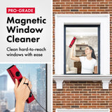 Tyroler Outside Magnetic Window Cleaner Tool, Glider S-1 Fits Only Very Thin - 0.1"- 0.3" Windows, Double Sided Windows Cleaner Machine Tool | Magnet