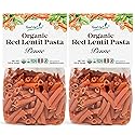 Food to Live Organic Red Lentil Penne Pasta, 8.8 OZ (Pack of 2) - Non-GMO, Single Ingredient. No Additives. No Major Allergens. Good Source of Plant