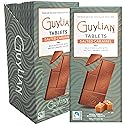 Premium Milk Chocolate Salted Caramel Bar by GuyLian, 3.53oz Belgian Gourmet Chocolate Tablet, Sweet & Savory Treat for Women and Men, (12 bars)