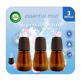Air Wick Essential Mist Refill, 3ct, Linen & Petals, Air Freshener, Essential Oils