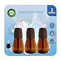 Air Wick Essential Mist Refill, 3ct, Linen & Petals, Air Freshener, Essential Oils