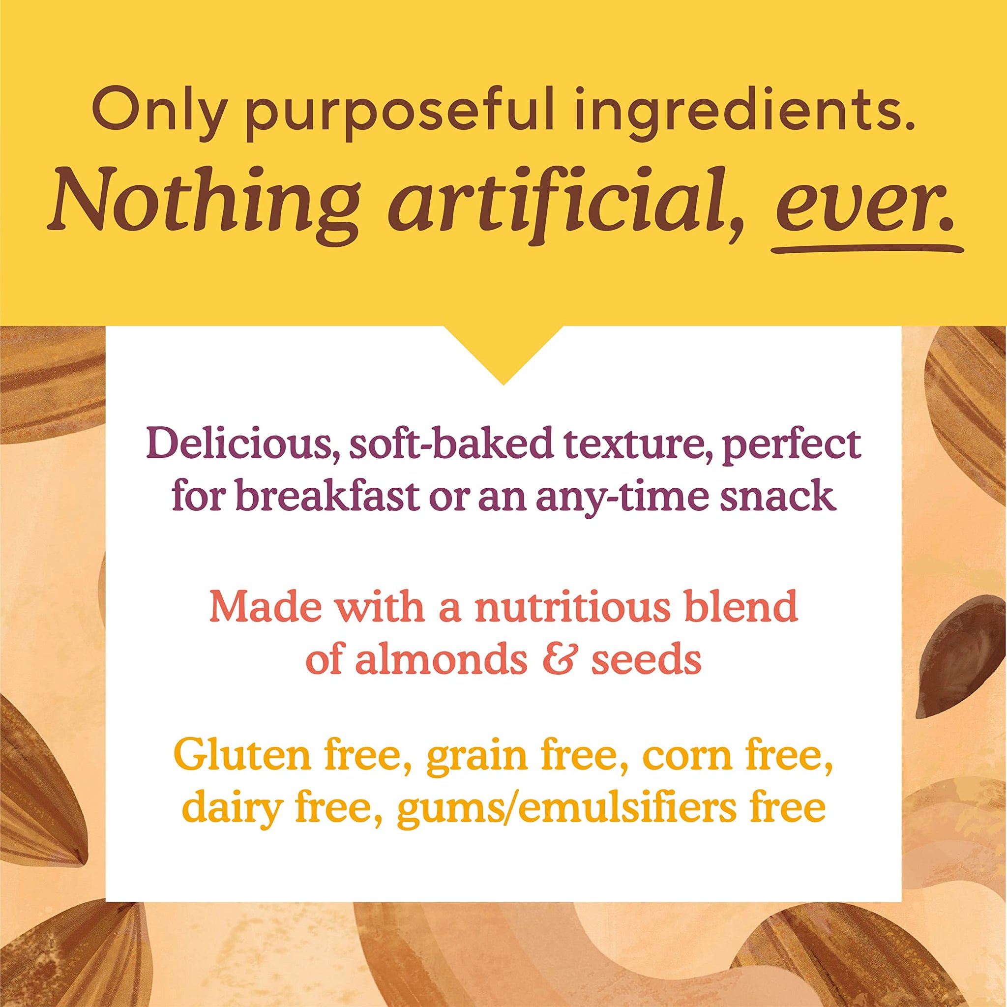 Simple Mills Almond Flour Snack Bars (Nutty Banana, Spiced Carrot Cake, Dark Chocolate Almond, Peanut Butter Chocolate Chip) - Gluten Free, Made