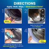 Bastion Mold Stain Remover Power Gel Cleaner Heavy Duty Cleaning Solution for Front Loader Washing Machine Seal, Bathroom Grout, Shower, Caulk (7 fl
