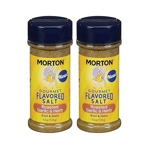 Morton Gourmet Flavored Salt Roasted Garlic & Herb (2 Pack)