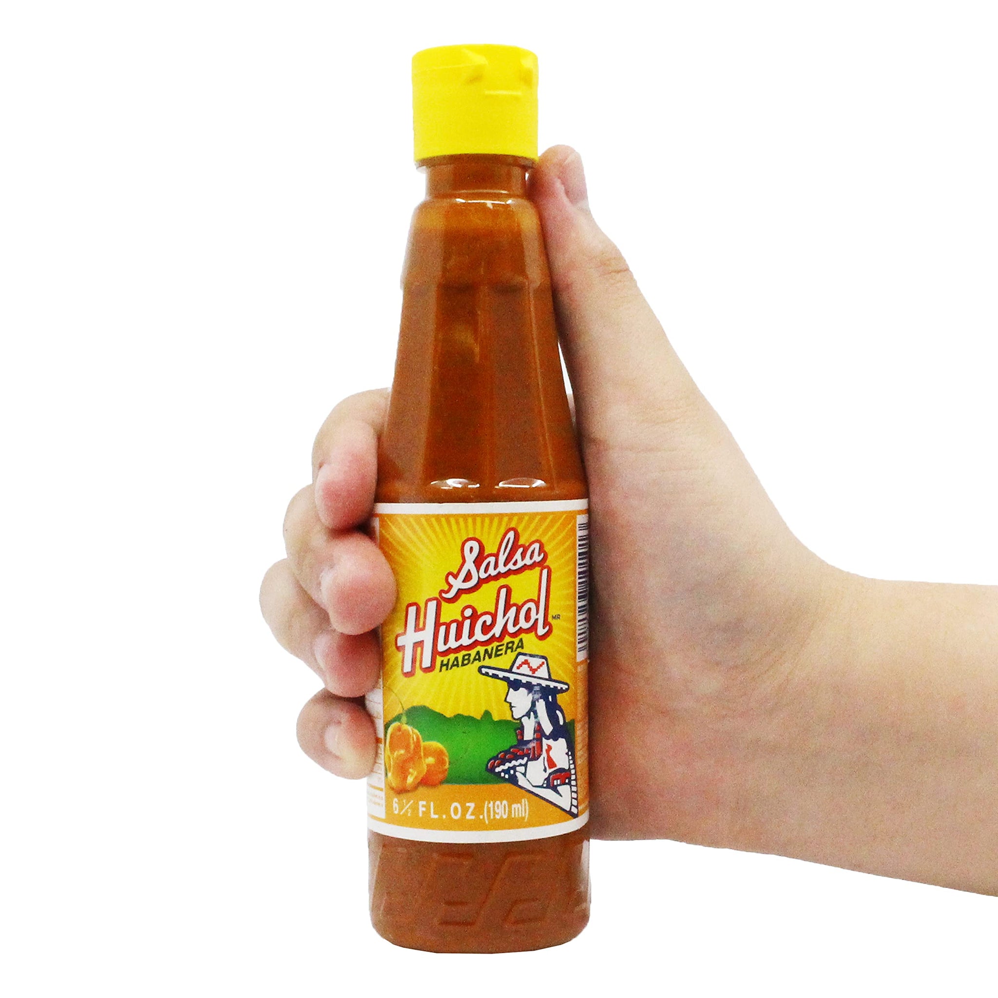 Salsa Huichol Habanera Hot Sauce (1 x 6.5 oz. Bottle)