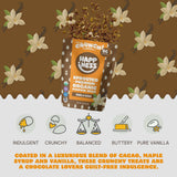Happiness Foods™ Vanilla Cacao - Sprouted Organic Raw Pumpkin Seeds - High Protein, Certified USDA Organic, Non-GMO, Low Carb, Vegan, Gluten-Free