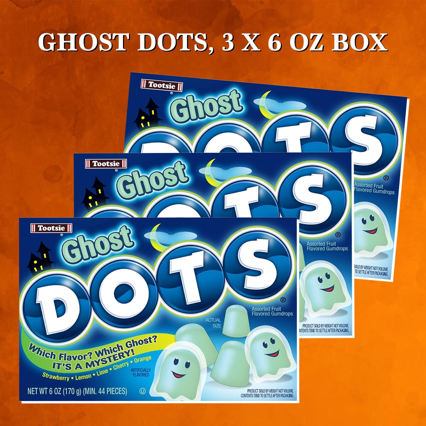 Halloween Ghost Candy 3 Pack of 6oz Boxes by Rebel Smuggling Galactic Emporium