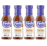 Fody Teriyaki Sauce Pack | Low FODMAP | No Onion No Garlic | Gluten Free Lactose Free | 4, 8 Ounce (Teriyaki)