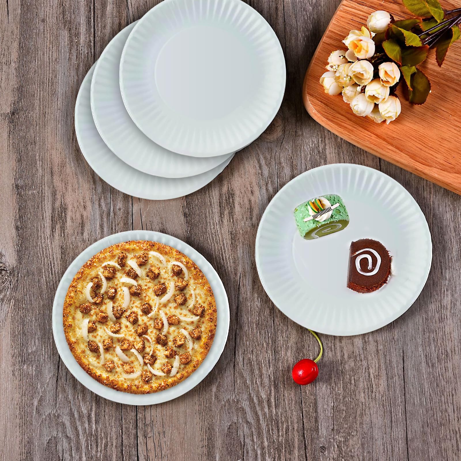 Perfect Stix Paper Plate by Kitchen Essentials, 9" (Pack of 300)