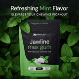 Mayena Jawline Max Gum (Mint) | Ultra-Hard Chewing Gum for High-Intensity Jaw Exercising (40pcs Pack) | Masseter Workout Gum | Helps Build Facial