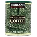 Kirkland Signature 100% Colombian Dark Roast Decaffeinated Ground Coffee - 1.36kg