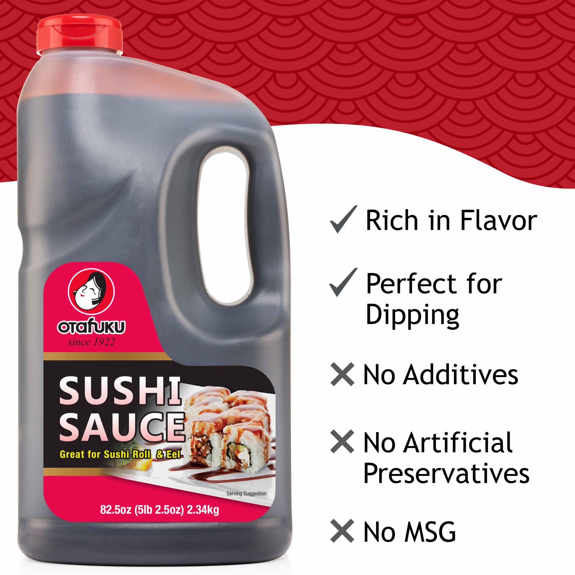 Otafuku Sushi Unagi Eel Sauce, 82.5 OZ | 1/2 Gallon