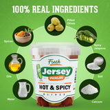Jersey Pickles - Hot Mix Olives Combo - Olives Stuffed - Hand-Stuffed Gourmet Olive with Premium Fillings for Snacks, Charcuterie & Cocktails (Quart)