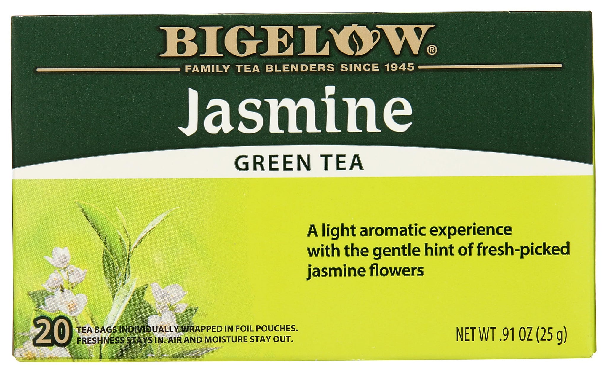 Bigelow Tea Jasmine Green Tea 20 Count (Pack of 1)