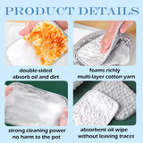 Multipurpose Wire Dishwashing Rags for Wet and Dry, 2026 New Reusable Steel Wool Scrubber 2-Layer Microfiber Wire Dishcloth, Multifunctional Dish Rags