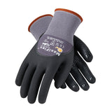 ATG 34-845/XXS Maxiflex Endurance, 15G Gry Nylon, Blk. 3/4 Microfoam Nitrile Dot Coat Gray