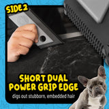 Chemical Guys Grubbie Edge Pet Hair Removal Tool - Reusable Pet Hair & Lint Remover for Car Interiors, Upholstery, Carpets, Seats, and Home Furniture
