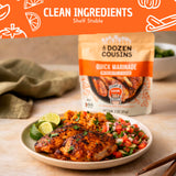 A Dozen Cousins Quick Chicken Marinade Seasoning Sauce Pouch (10-Pack), Mexican Pollo Asado Seasoning, Instant Meal Coat & Cook, Citrus Sauce