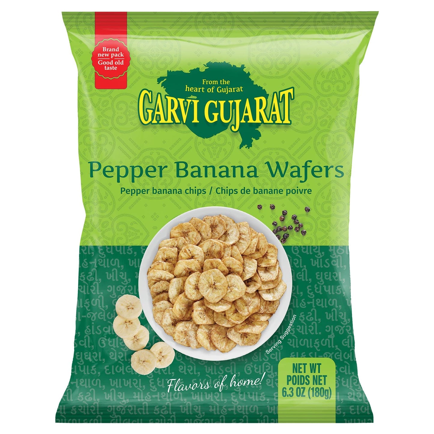 GARVI GUJRAT Banana Chips Pepper 180 Gm