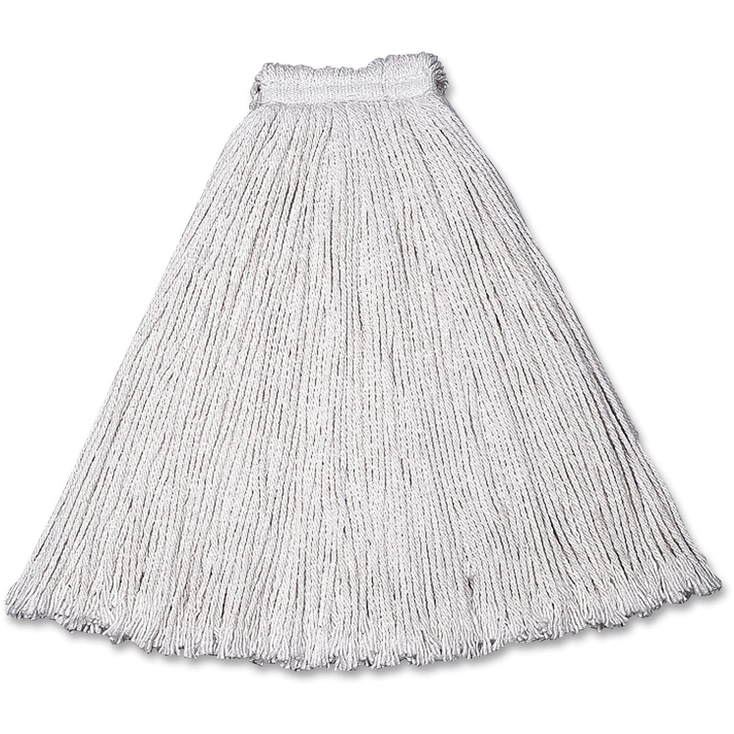 Rubbermaid Commercial Products Value Pro Small 16 OZ Cotton Wet Mop, 1" Headband, White, for General Purpose Floor Cleaning or One-Time Use