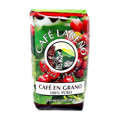 Café Lareño Whole Bean Coffee (Grano) - Lares, Puerto Rico - 14 oz (Pack of 1)
